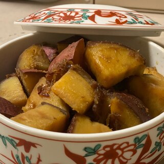 さつまいもの麺つゆおかか煮